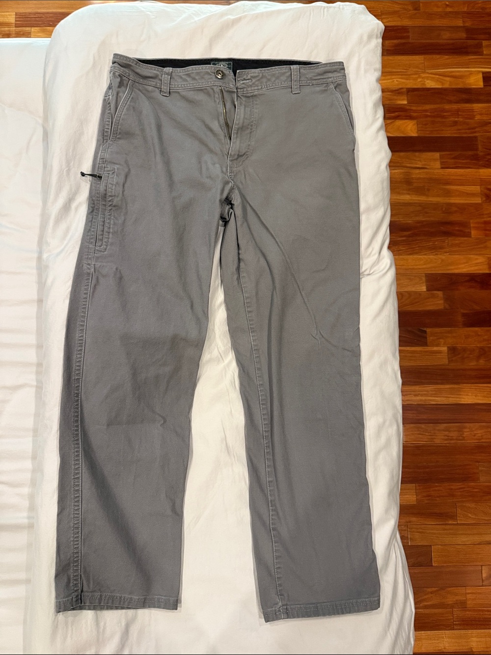 G.H. Bass & Co Gray Utility Pants Mens 36x34 Cotton Canvas Carpenter Work